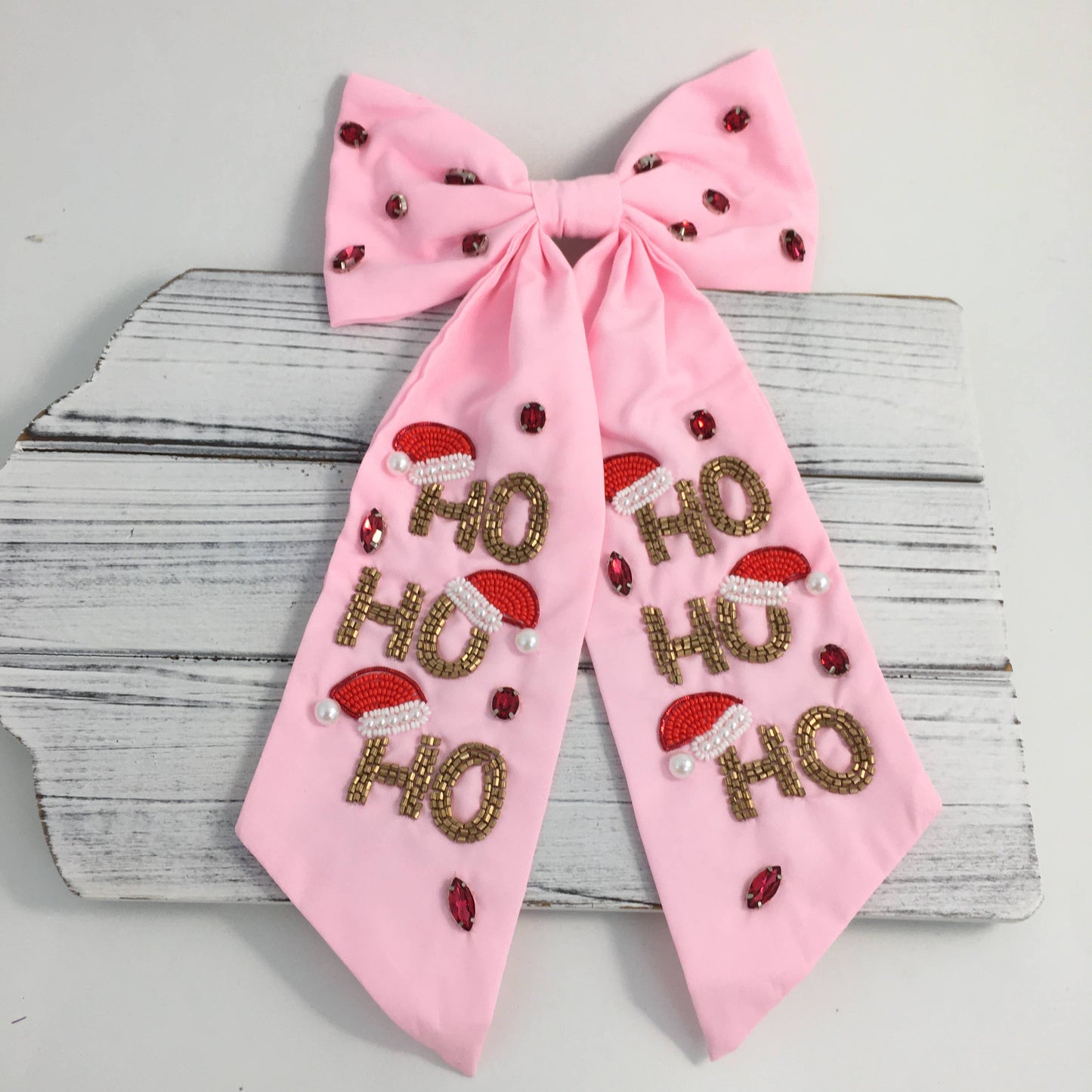 Bead & Stone Ho Ho Ho Bow