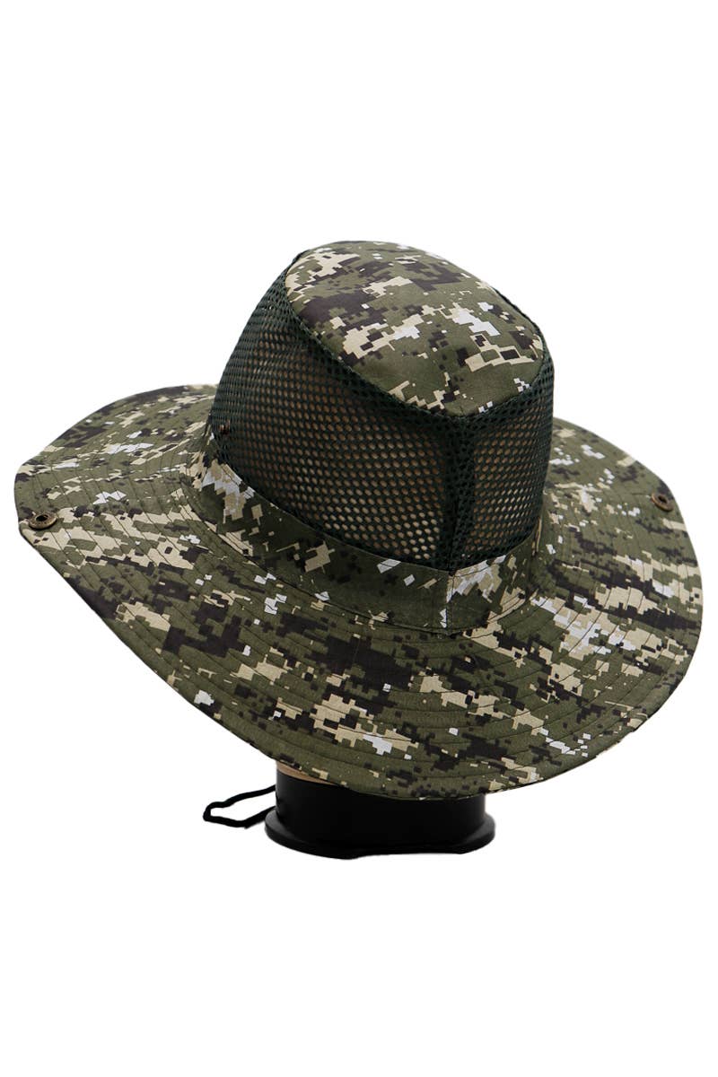 Digital Camo Mesh Fisherman Bucket Hat