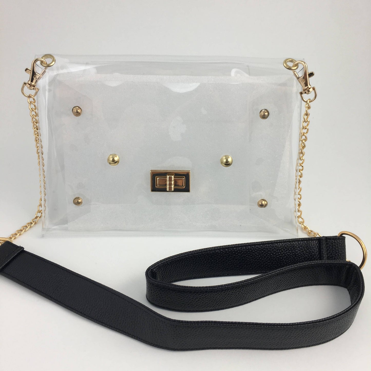 Clear Purse w/ Black Strap
