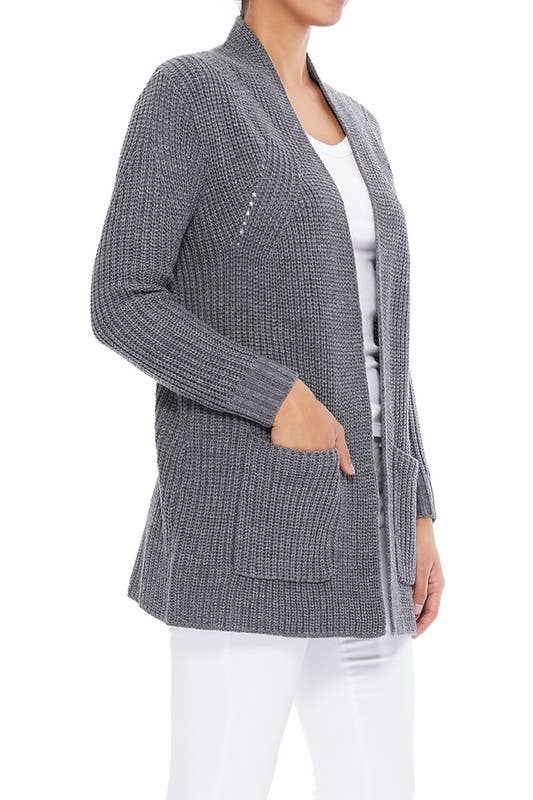Stylish Drape Cardigan w/ Pockets