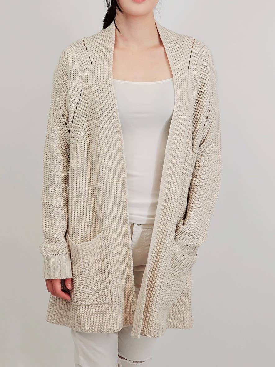 Stylish Drape Cardigan w/ Pockets