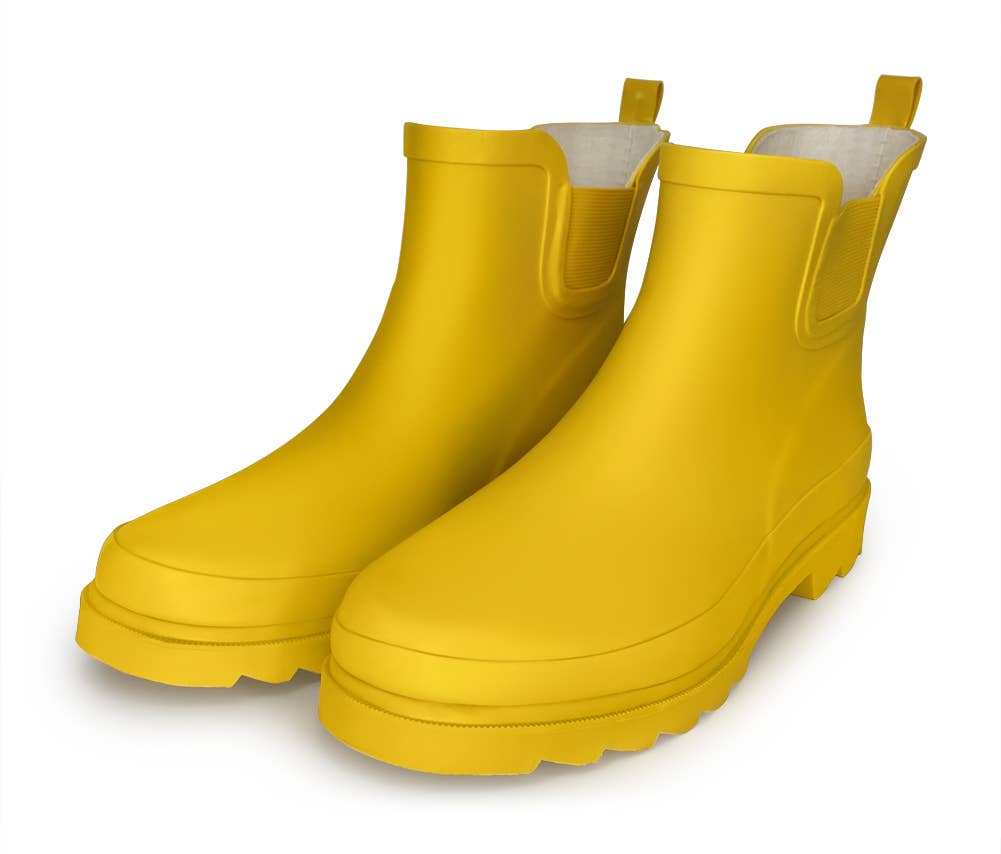 6" Women's Rain Boots - Matte Yellow
