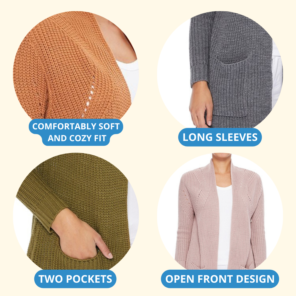 Stylish Drape Cardigan w/ Pockets