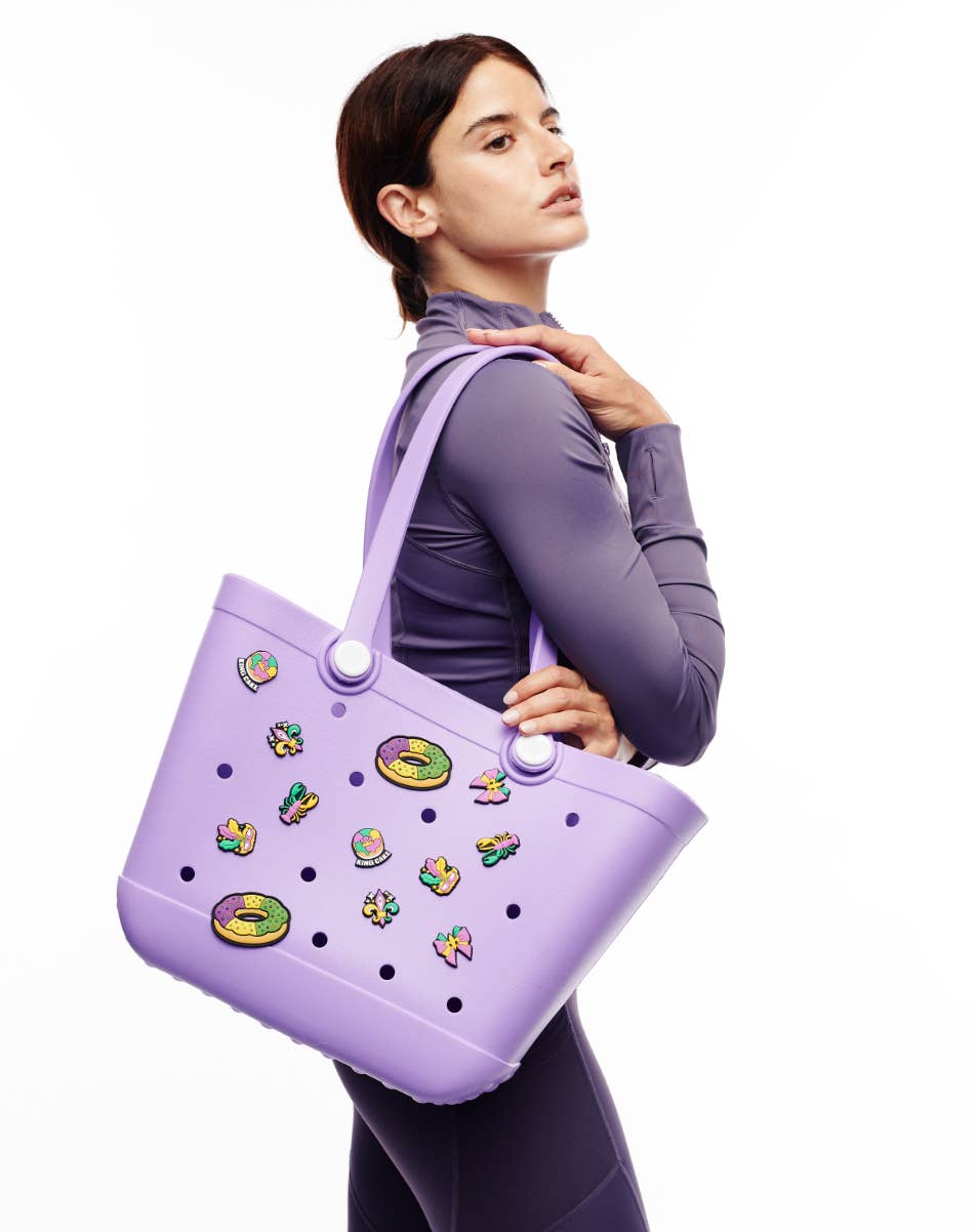 Mardi Gras Beach Bag w/ Charms