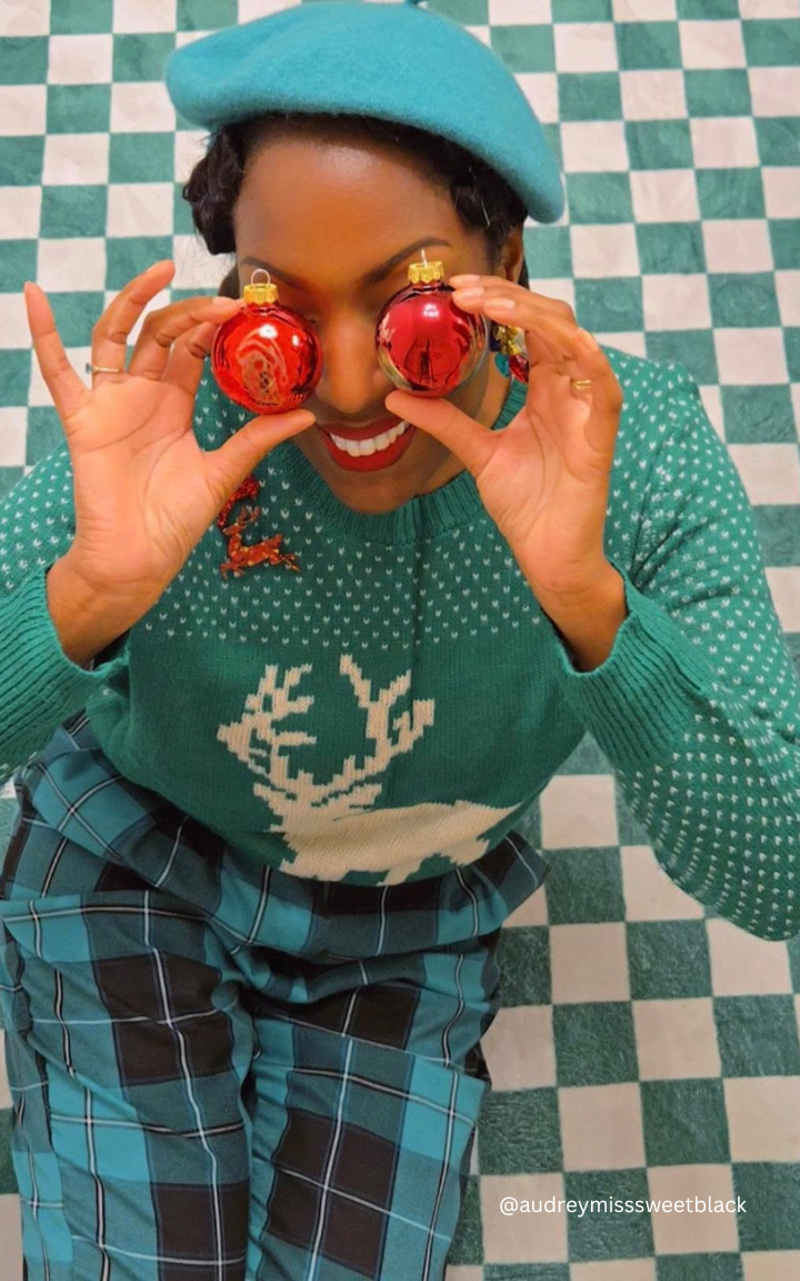 Deer Jacquard Christmas Pullover Sweater