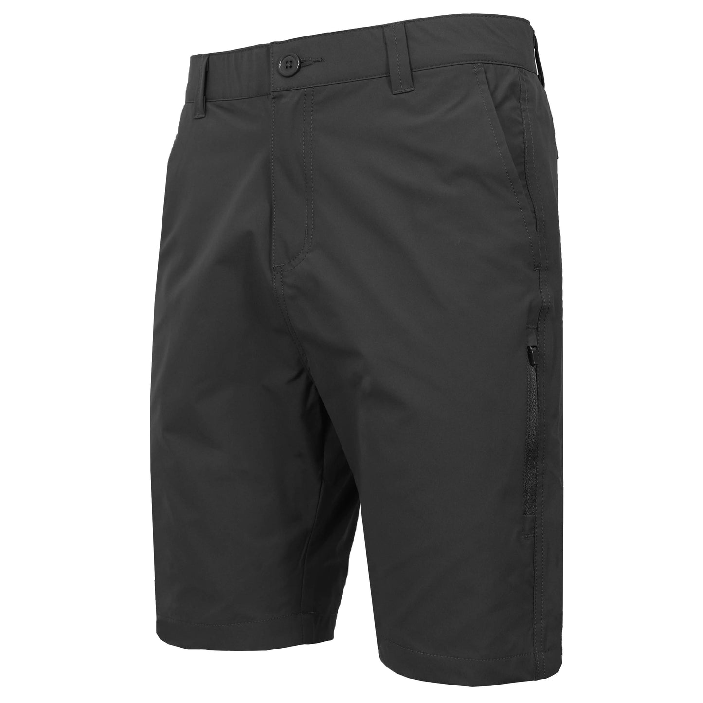Mens 6-Pocket Quick Dry Stretch Zipper Pocket Golf Shorts