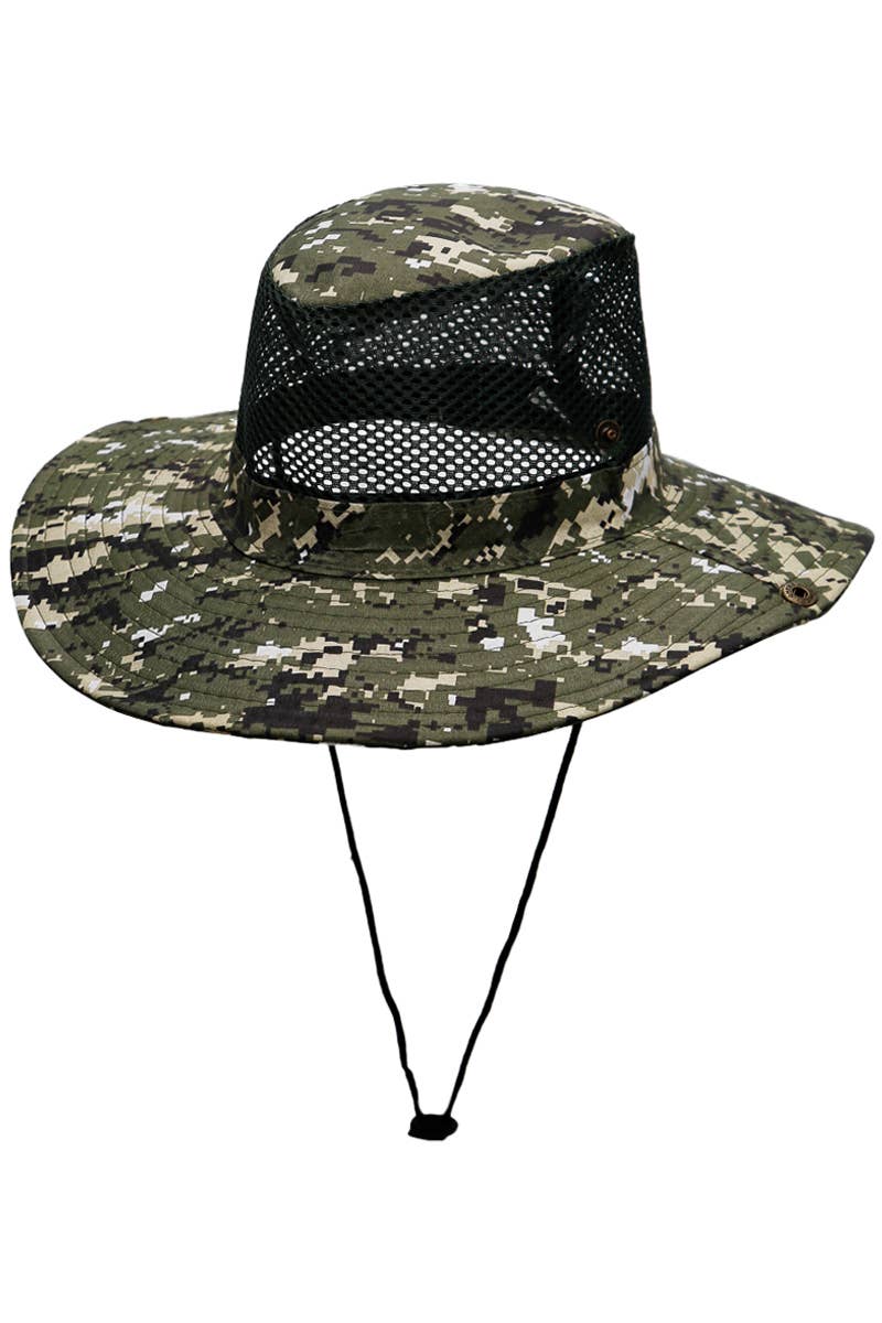 Digital Camo Mesh Fisherman Bucket Hat