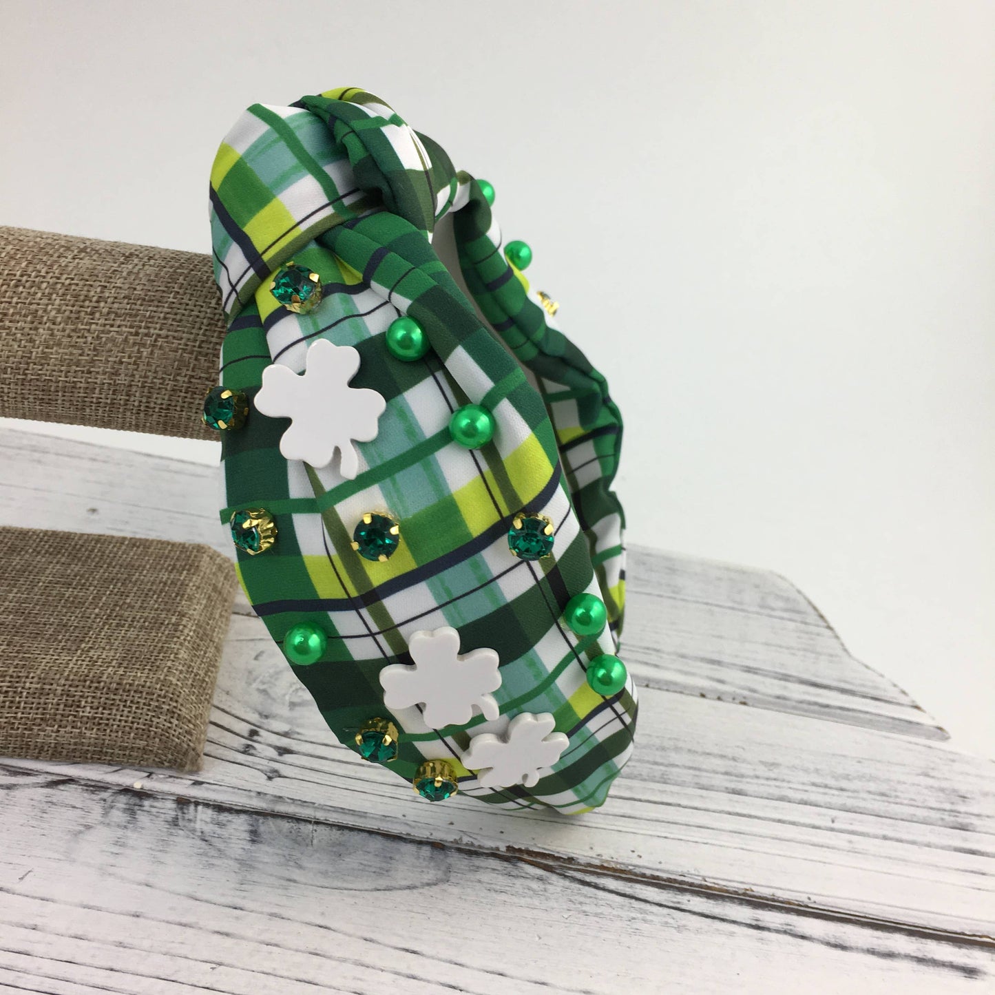 Plaid St. Patty's Headband
