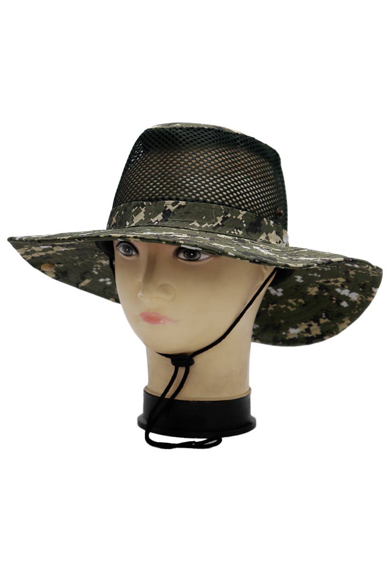 Digital Camo Mesh Fisherman Bucket Hat