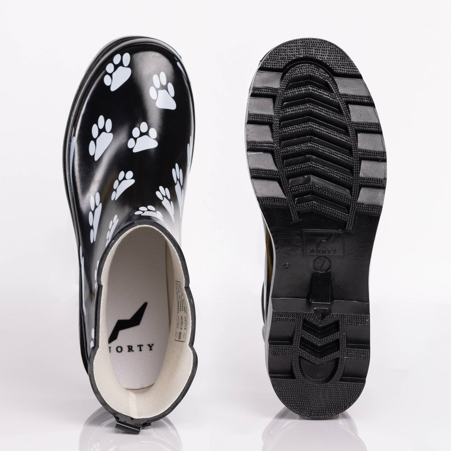 6" Women's Rain Boots - Paw Prints