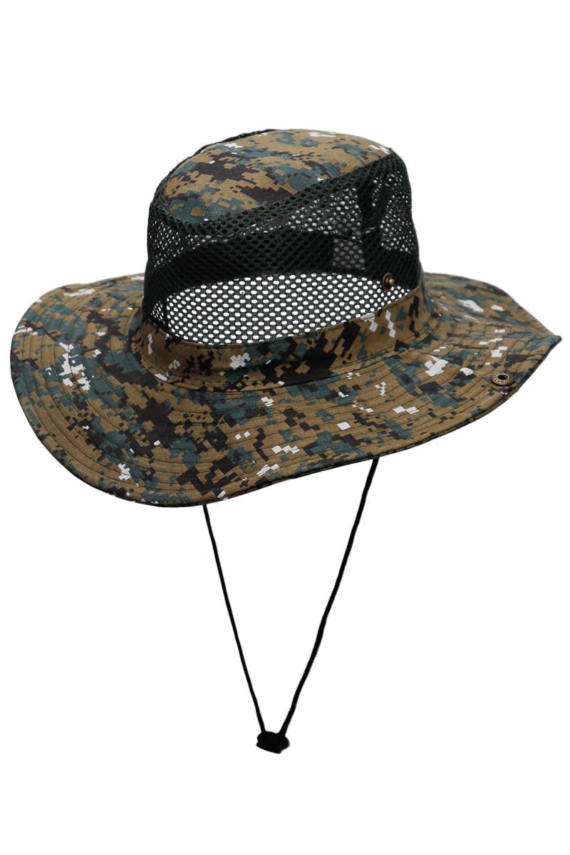 Digital Camo Mesh Fisherman Bucket Hat