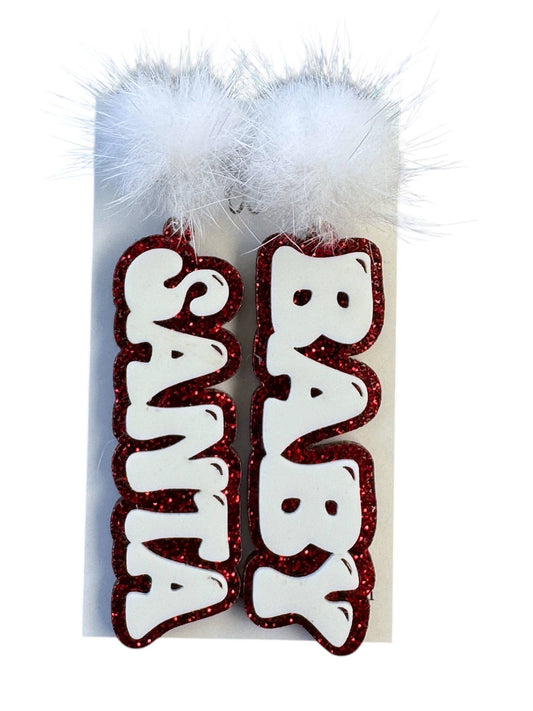 Santa Baby  Christmas   Earrings