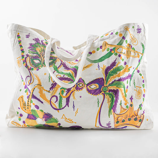 Mardi Gras Mask Tote