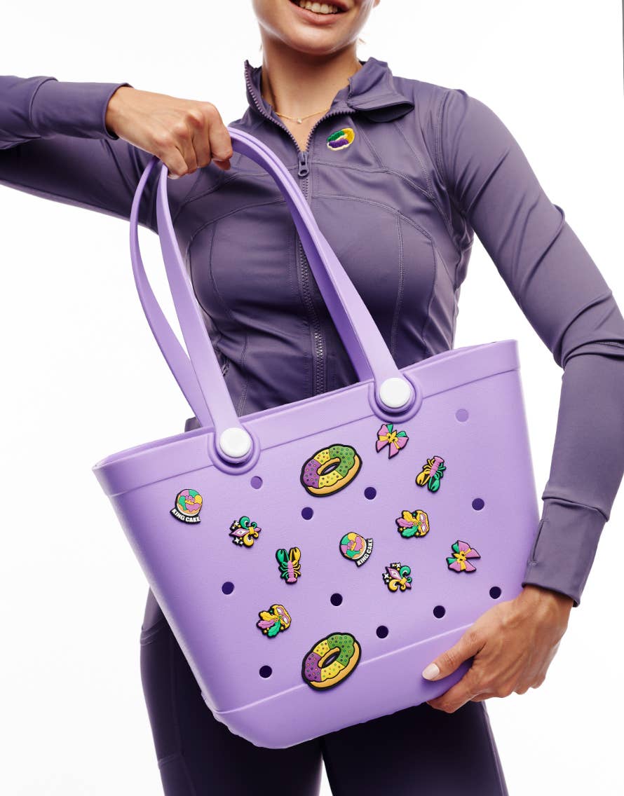 Mardi Gras Beach Bag w/ Charms