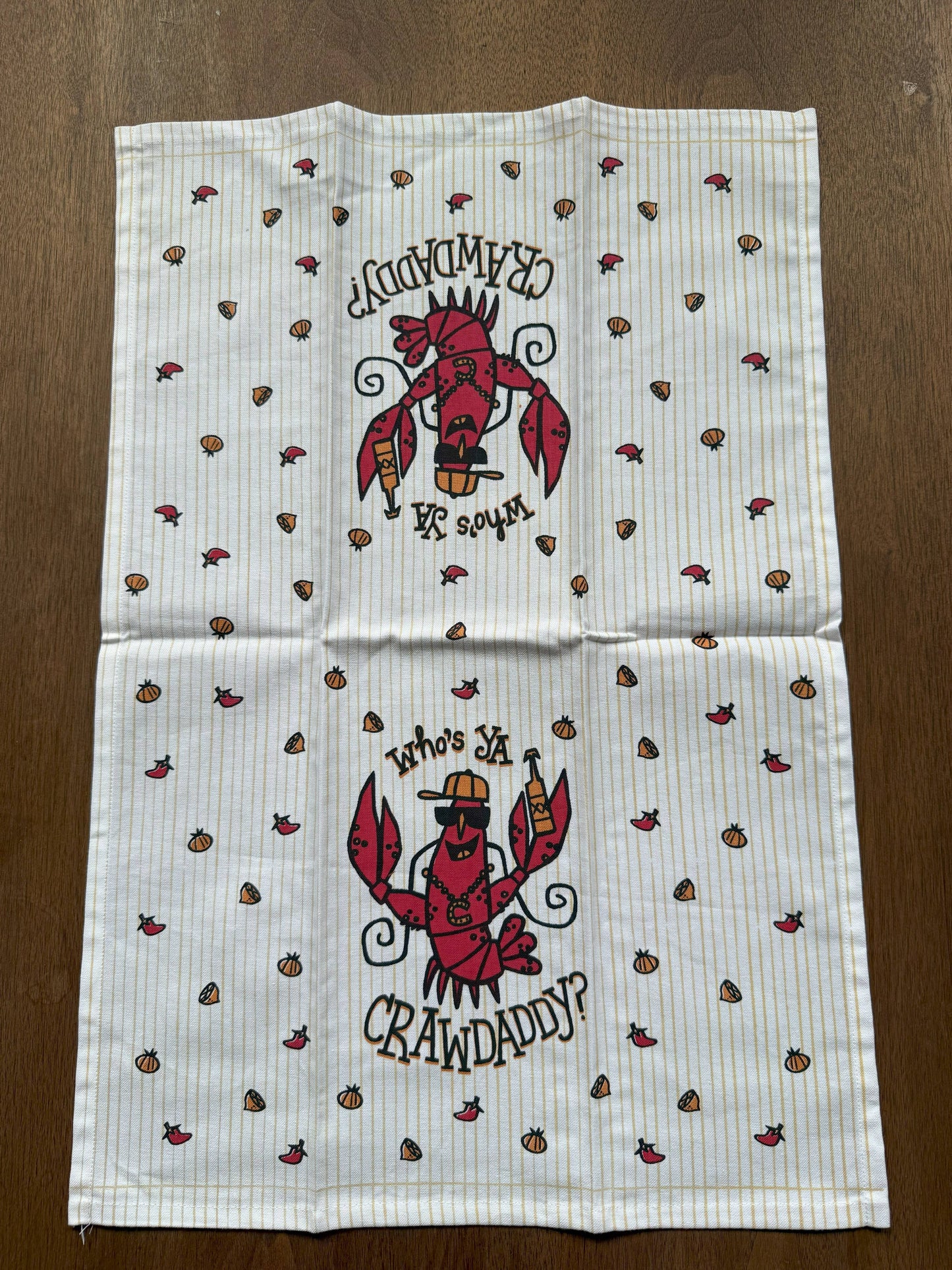 Who's Ya CrawDaddy Kitchen Towel