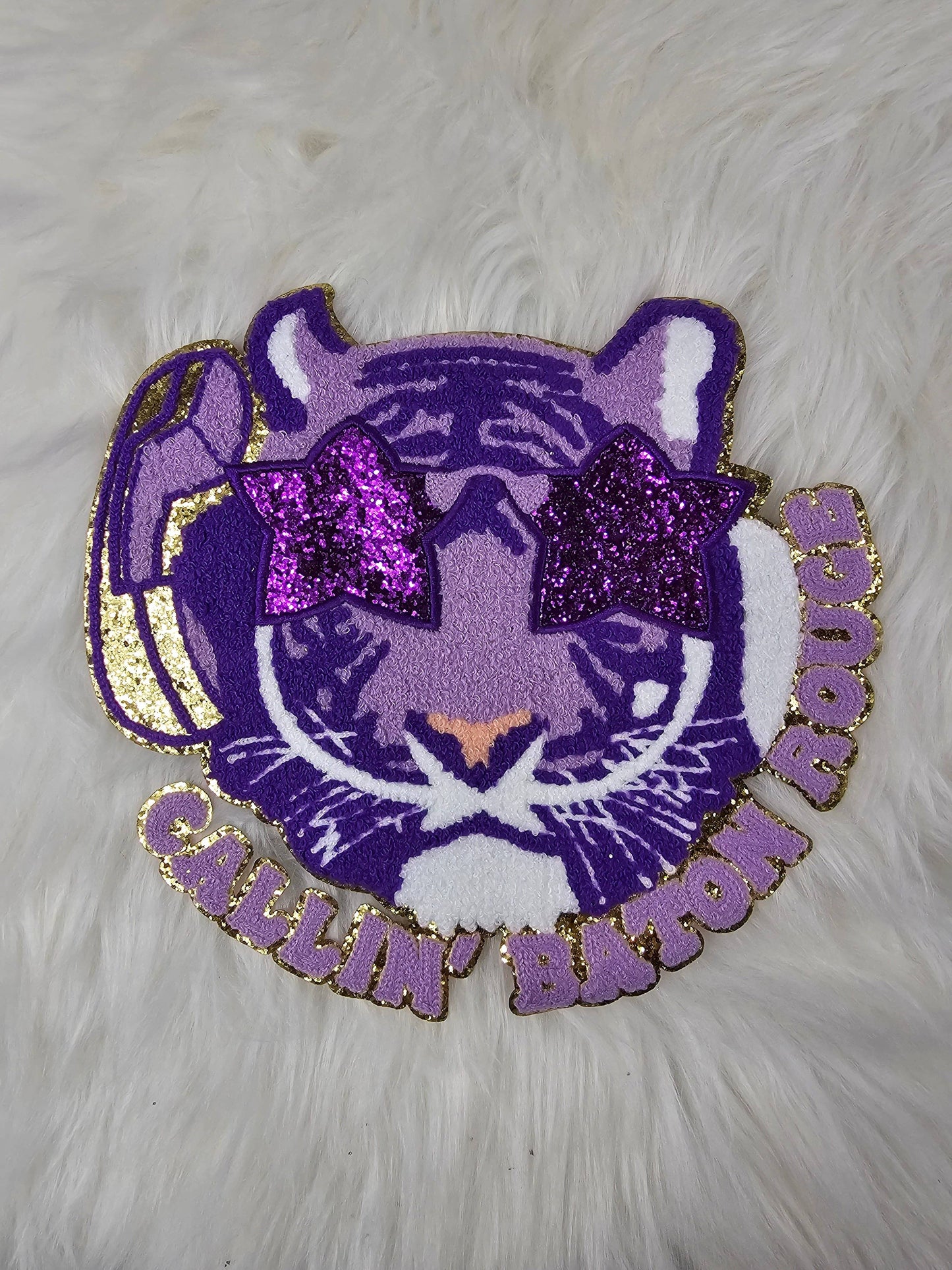 Callin' Baton Rouge Tiger Iron On Patch