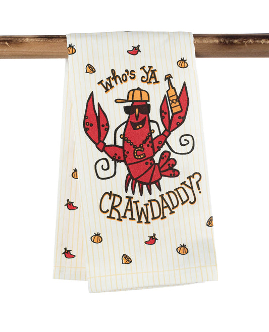 Who's Ya CrawDaddy Kitchen Towel