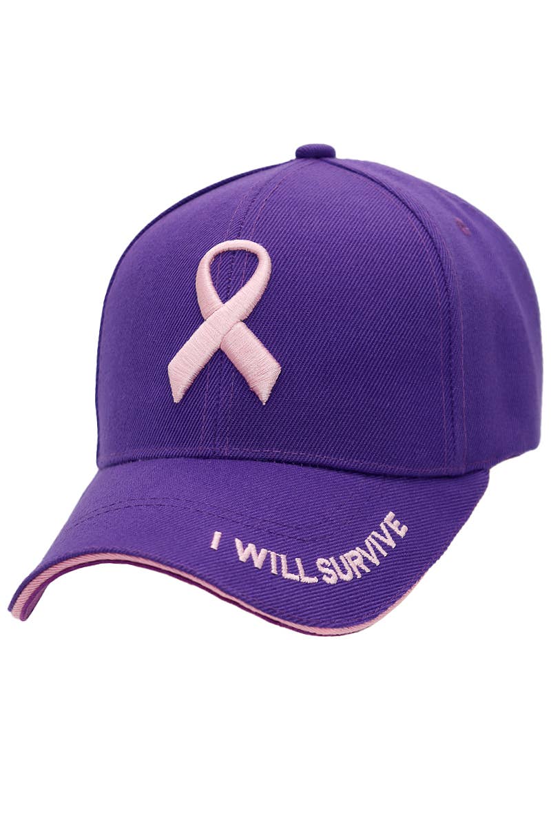 Breast Cancer Awareness Ribbon Cap