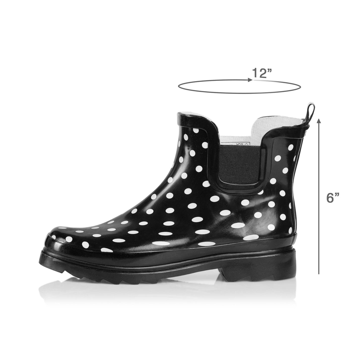 6" Women's Rain Boots - Polka Dots