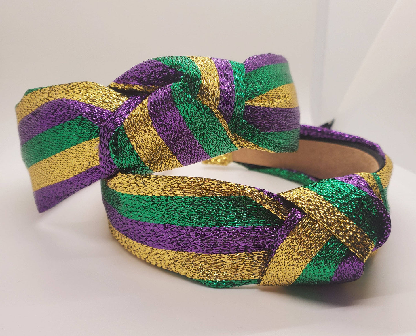 Mardi Gras Cloth Knot Headband