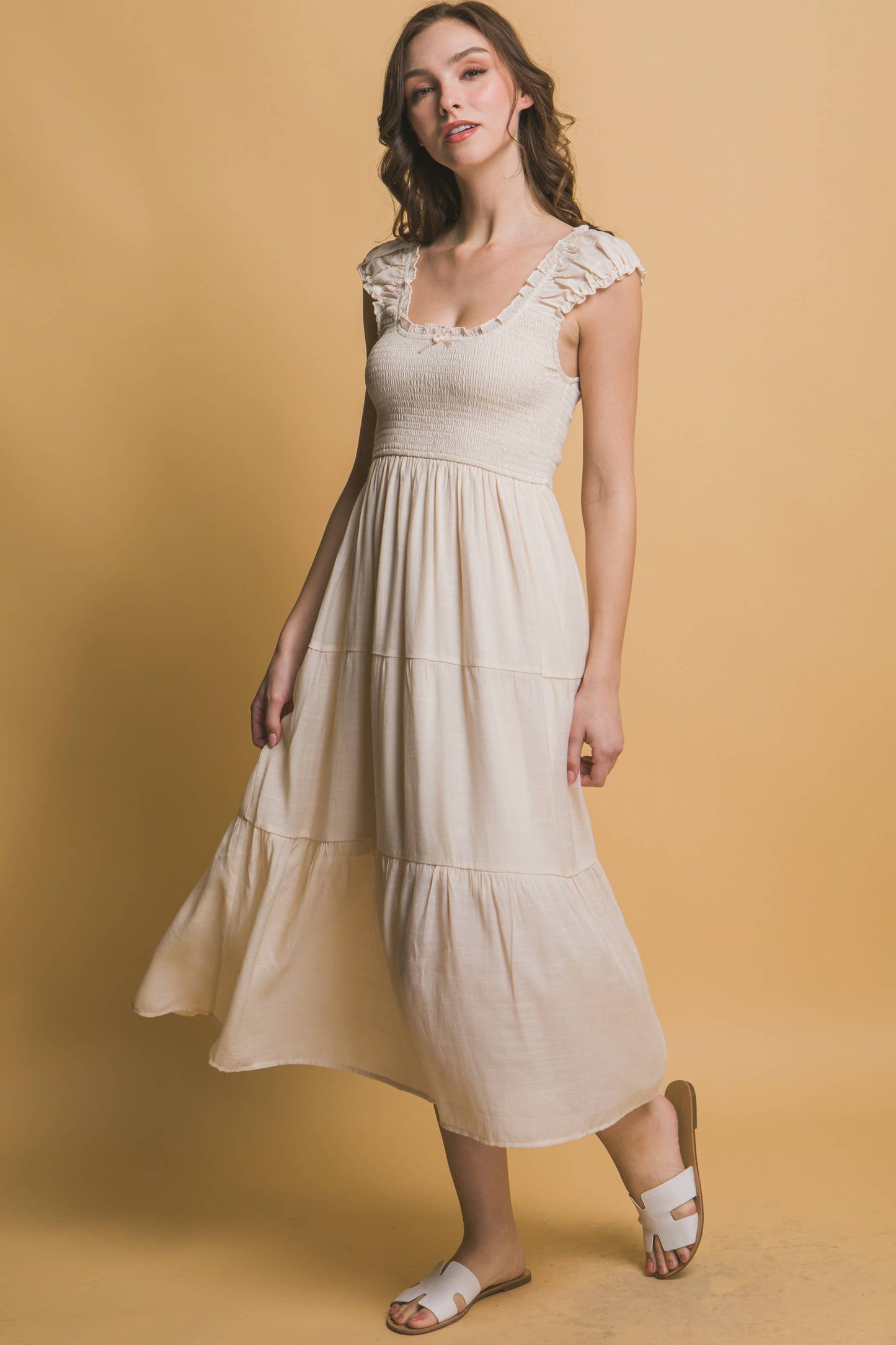 Smocked Ruffled Dress