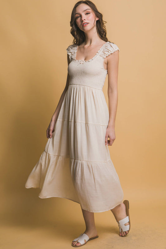 Smocked Ruffled Dress