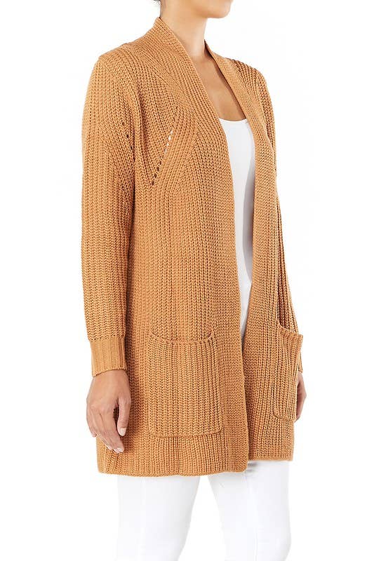Stylish Drape Cardigan w/ Pockets