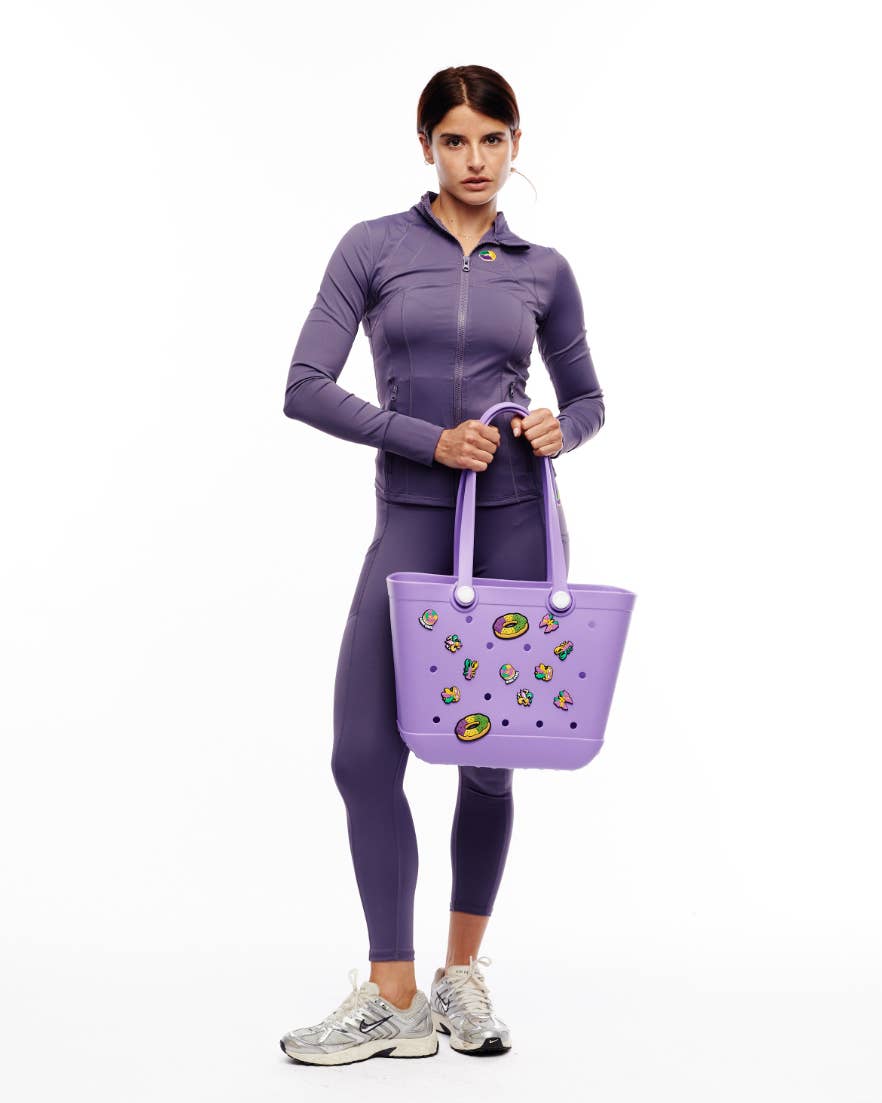 Mardi Gras Beach Bag w/ Charms