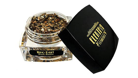 Black & Gold Bolt Balm Chunky Glitter Gel