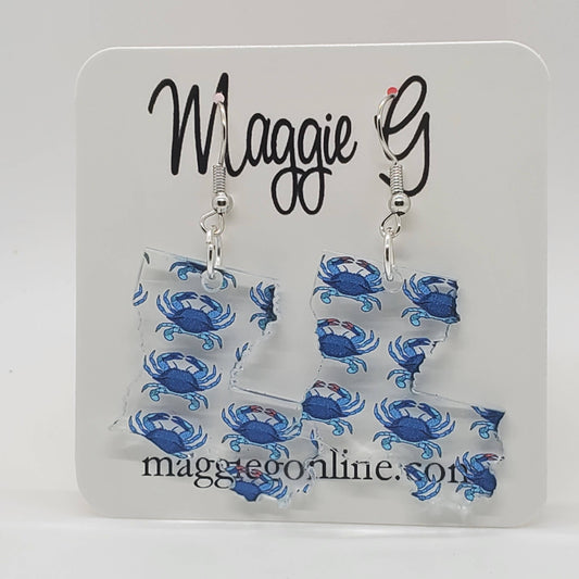 Crabs Acrylic Earrings