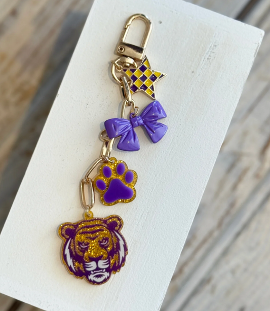 NM Tiger Game Day Bag Charm