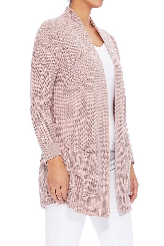 Stylish Drape Cardigan w/ Pockets