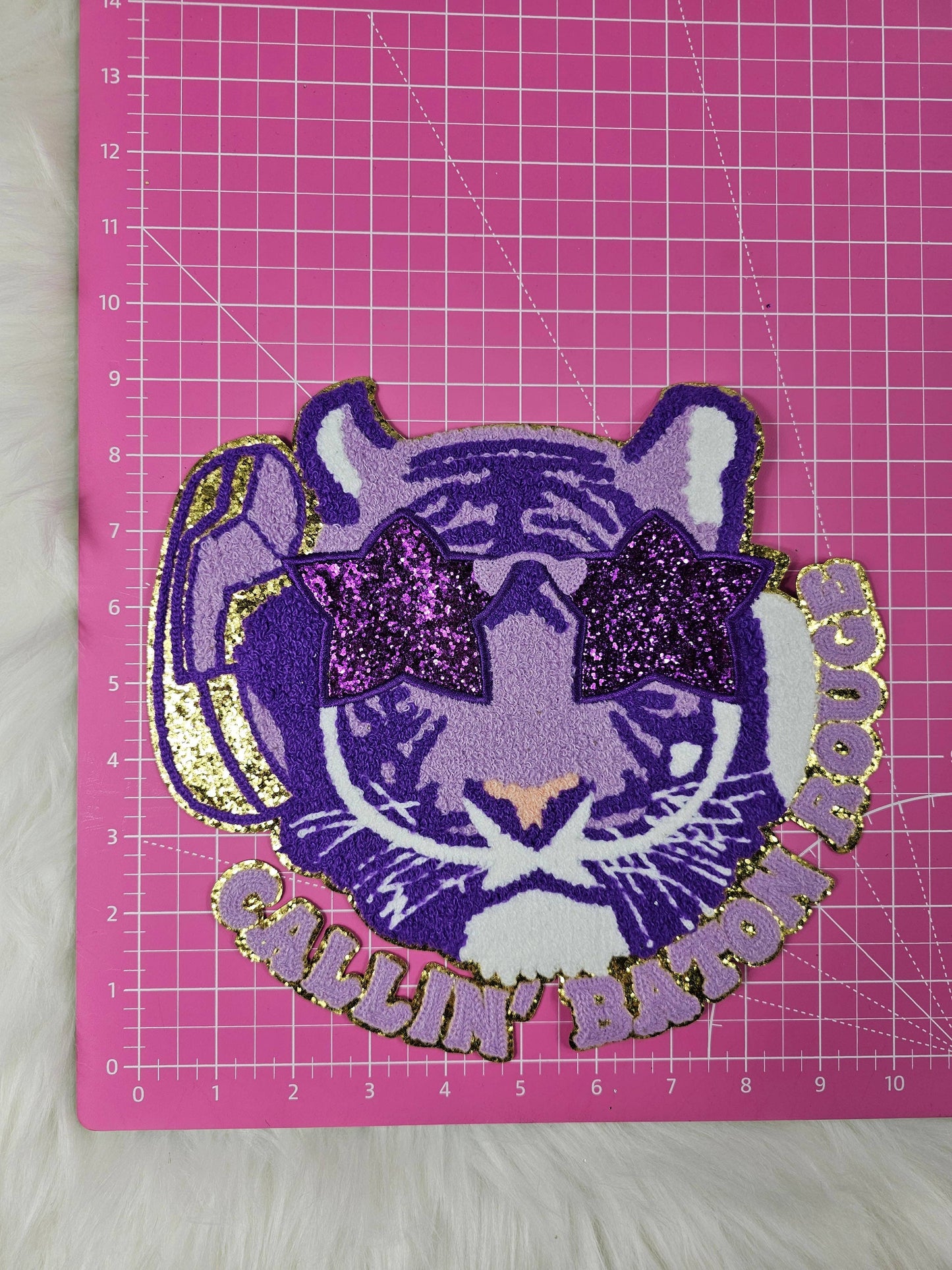 Callin' Baton Rouge Tiger Iron On Patch
