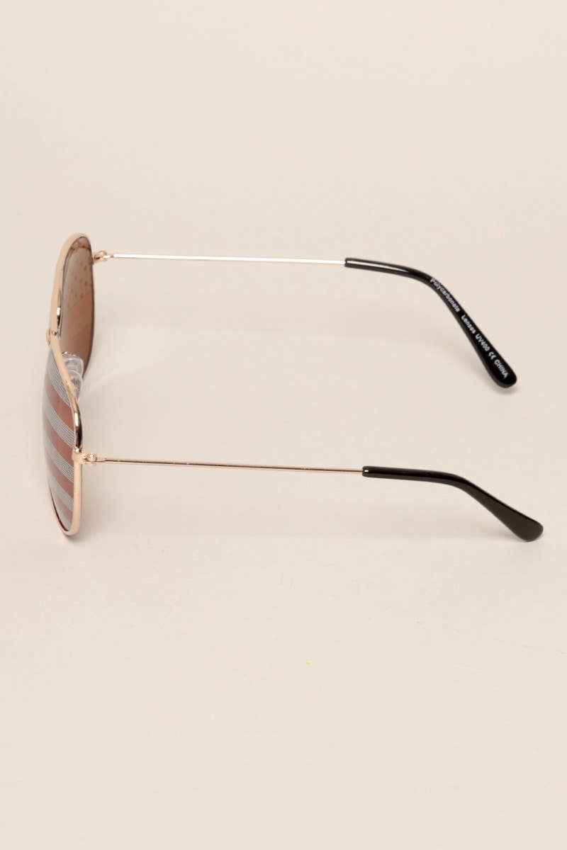 USA American Flags Aviator Sunglasses