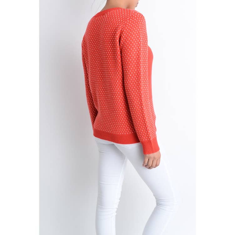 Deer Jacquard Christmas Pullover Sweater