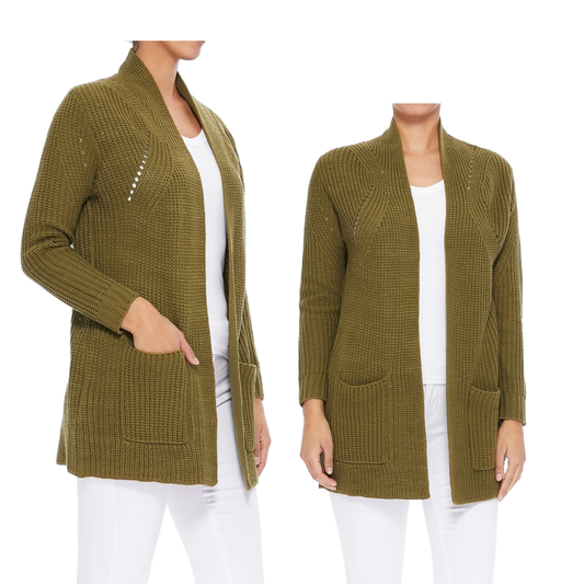 Stylish Drape Cardigan w/ Pockets