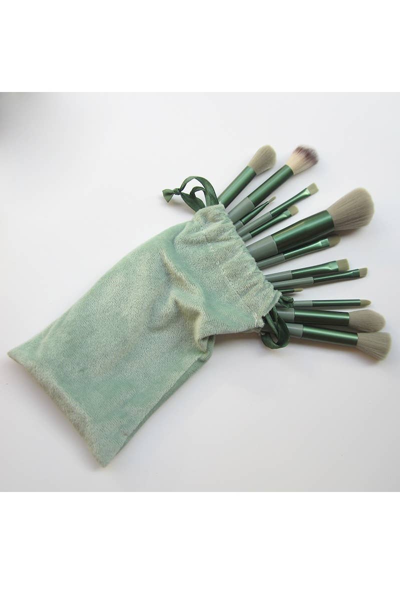 13 Piece Makeup Brush Set with Storage Bag
