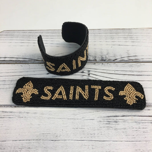Beaded Saints Cuffs