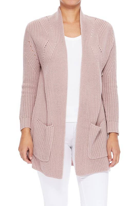 Stylish Drape Cardigan w/ Pockets