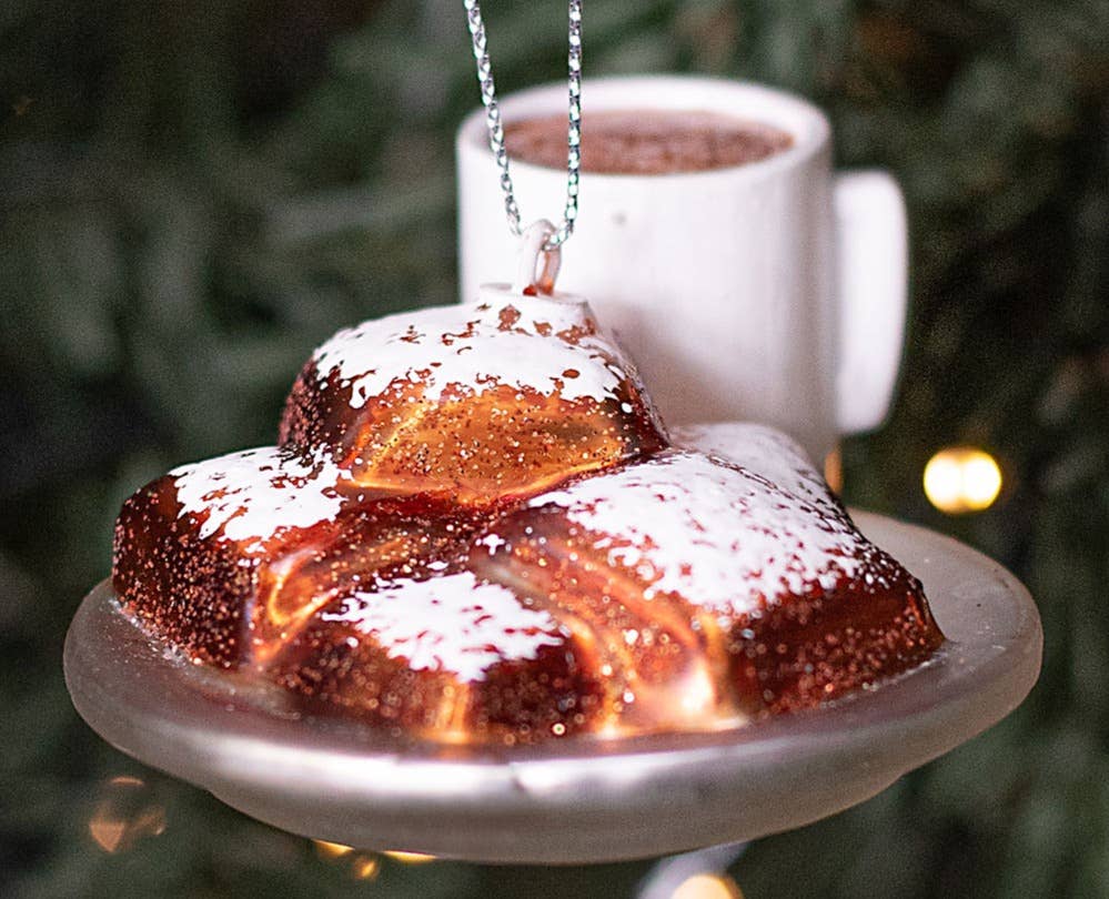 Coffee & Beignet Ornament