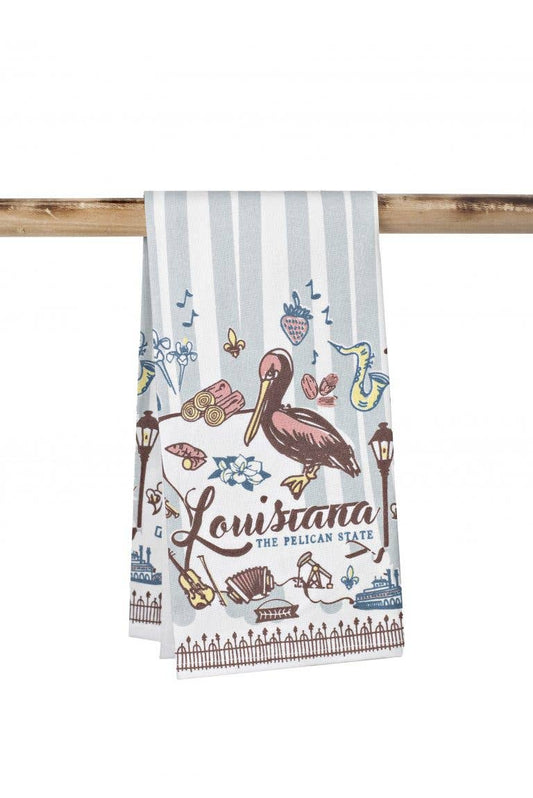 Louisiana - The Pelican State Kitchen Towel
