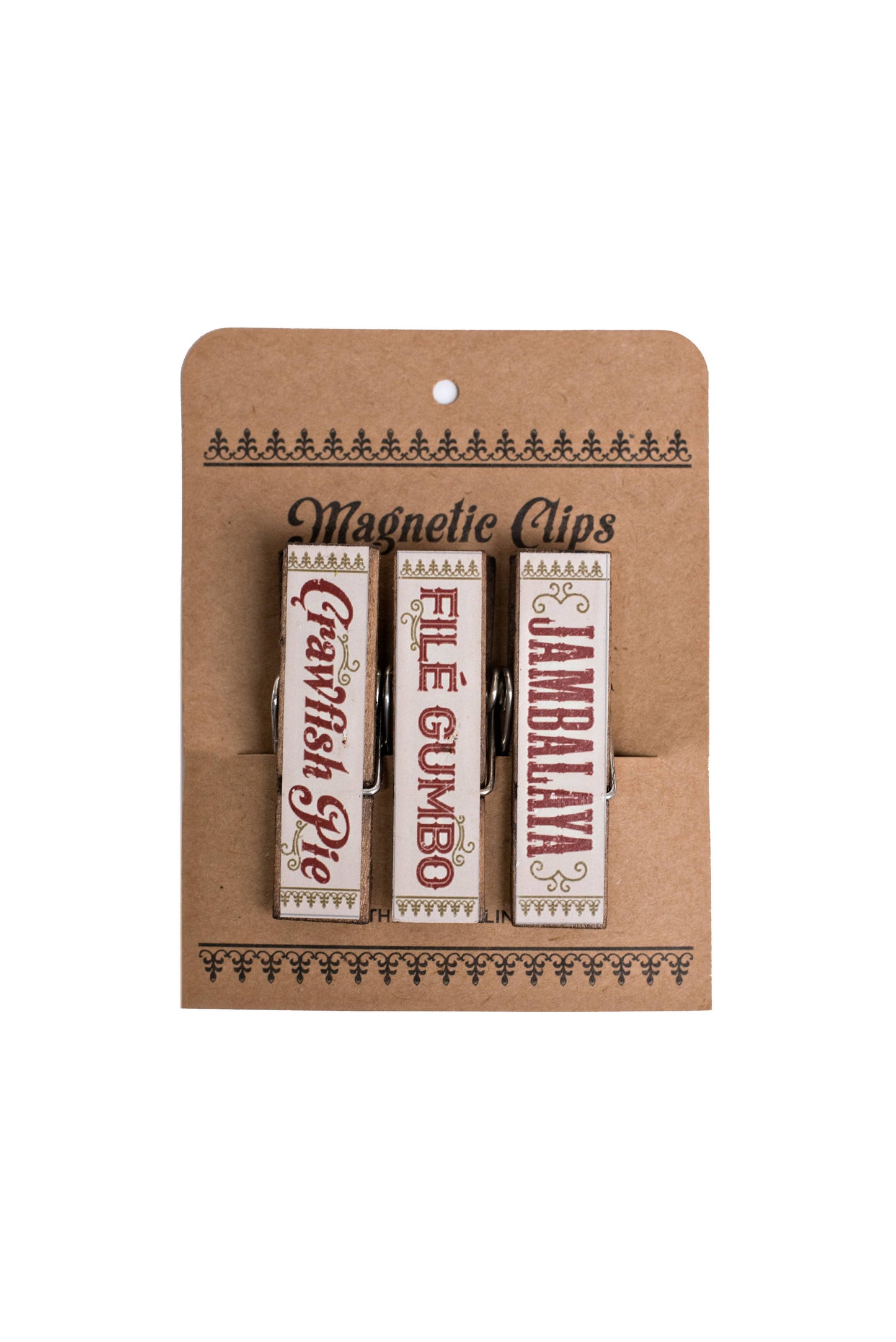 Jambalaya, Crawfish Pie, File Gumbo Magnetic Clips