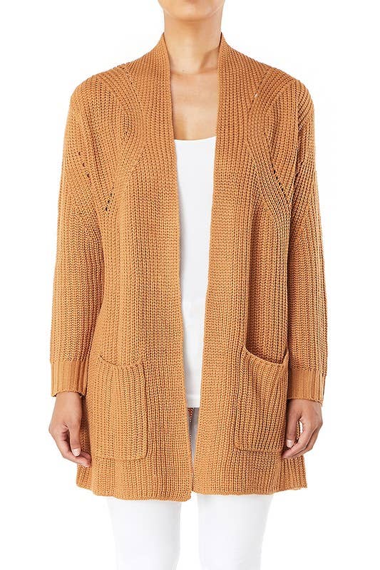 Stylish Drape Cardigan w/ Pockets