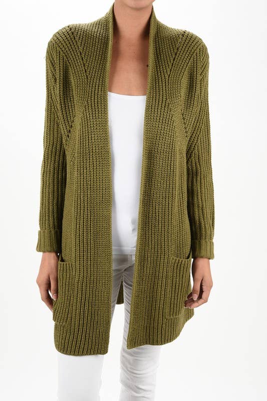 Stylish Drape Cardigan w/ Pockets