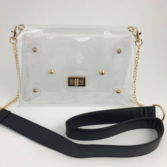 Clear Purse w/ Black Strap