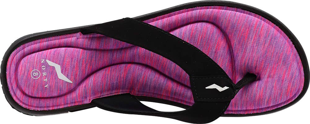 Norty - Women's Memory Foam Footbed Sandals - Runs 1 Size Small 41019- Fuchsia